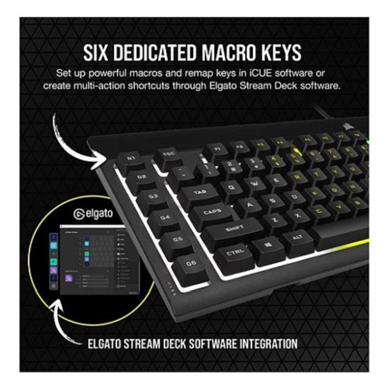 Corsair K55 RGB PRO Membrane Gaming Keyboard 5