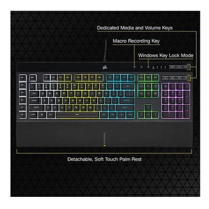 Corsair K55 RGB PRO Membrane Gaming Keyboard 7