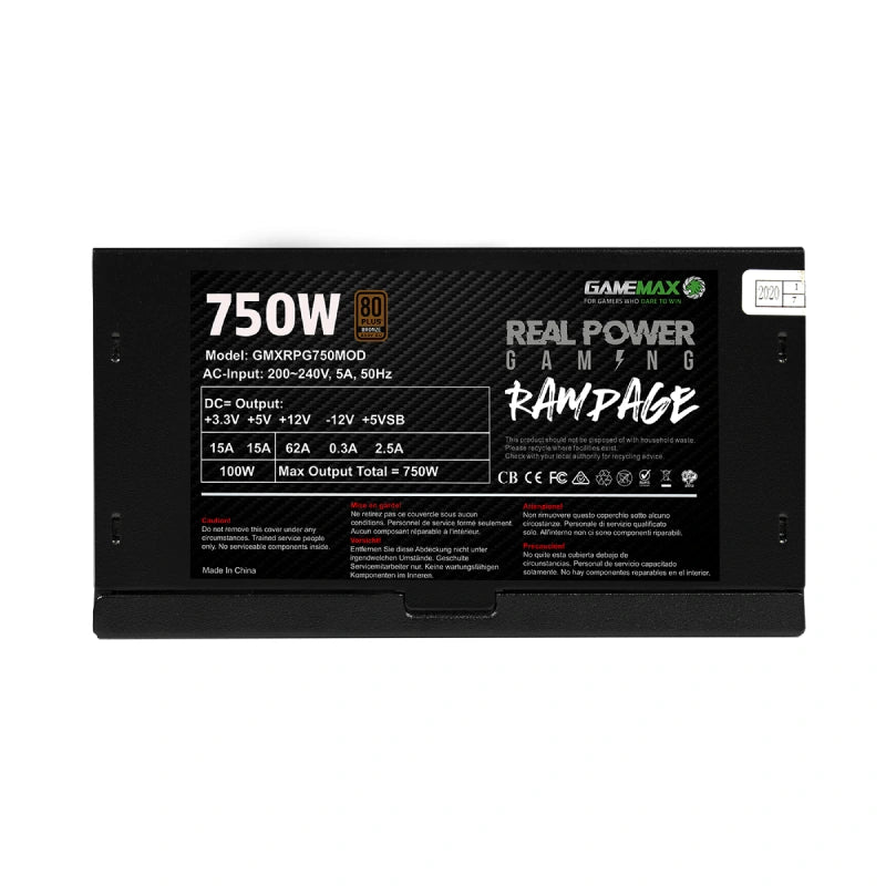 GameMax 750W RPG Rampage Fully Modular PSU 4