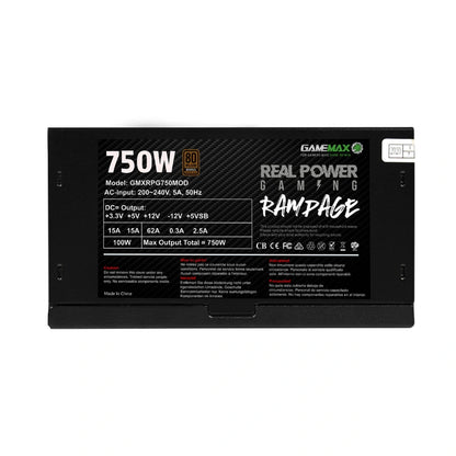 GameMax 750W RPG Rampage Fully Modular PSU 4
