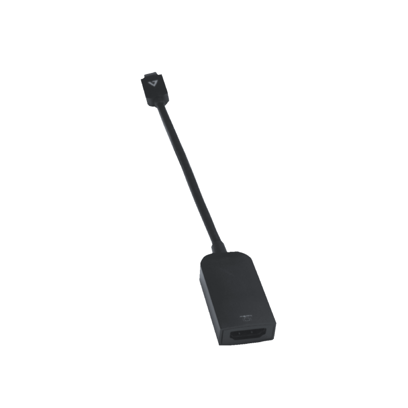 V7 Black USB Video Card USB C Male to HDMI Female 4
