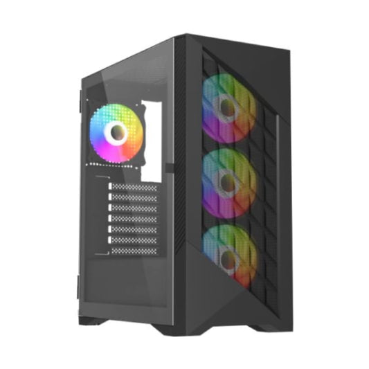 Vida+Typhoon+Black+ARGB+Gaming+Case