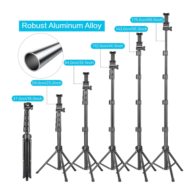 YOTOCversion 1.7 Meter Phone Tripod 2
