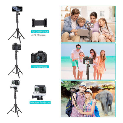 YOTOCversion 1.7 Meter Phone Tripod 4