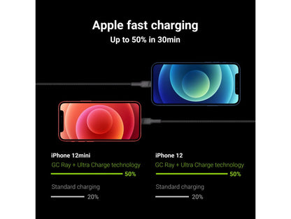 Green Cell Lightning USB Cable 1.2 (New)