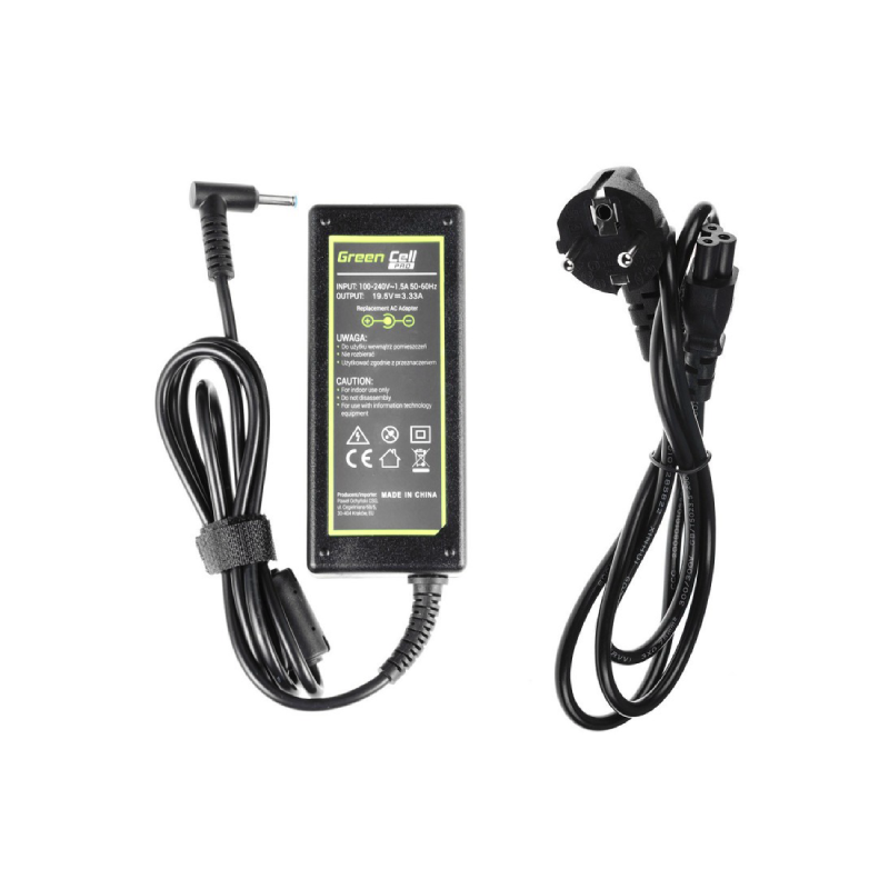 green cell pro charger ac adapter for hp 65w 195v 333a 45mm 30mm 3 1