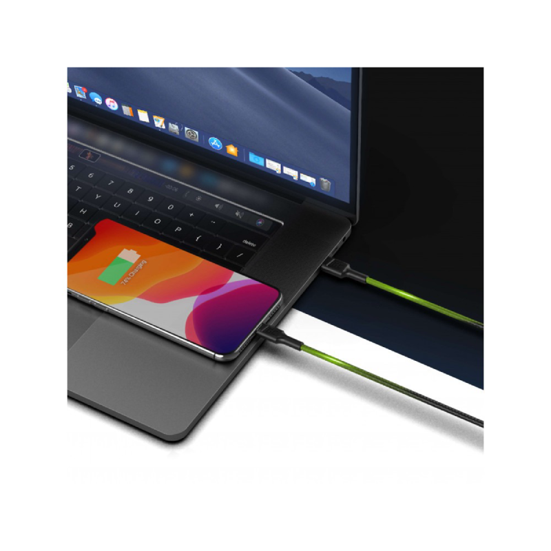 kabel przewod green cell power stream usb c lightning 100 cm ze wsparciem power delivery apple mfi certified 5